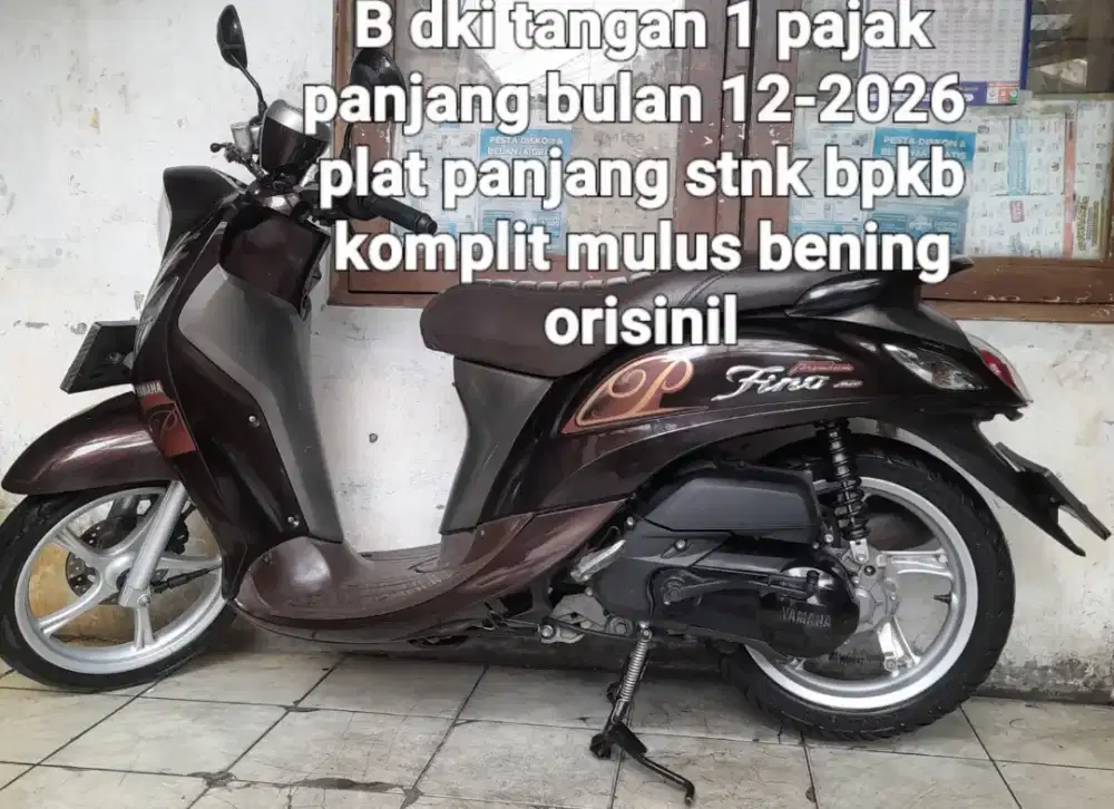 Yamaha Fino f1 2017 blue core 125 cw asli coklat B dki Tangan1 pjk pjg