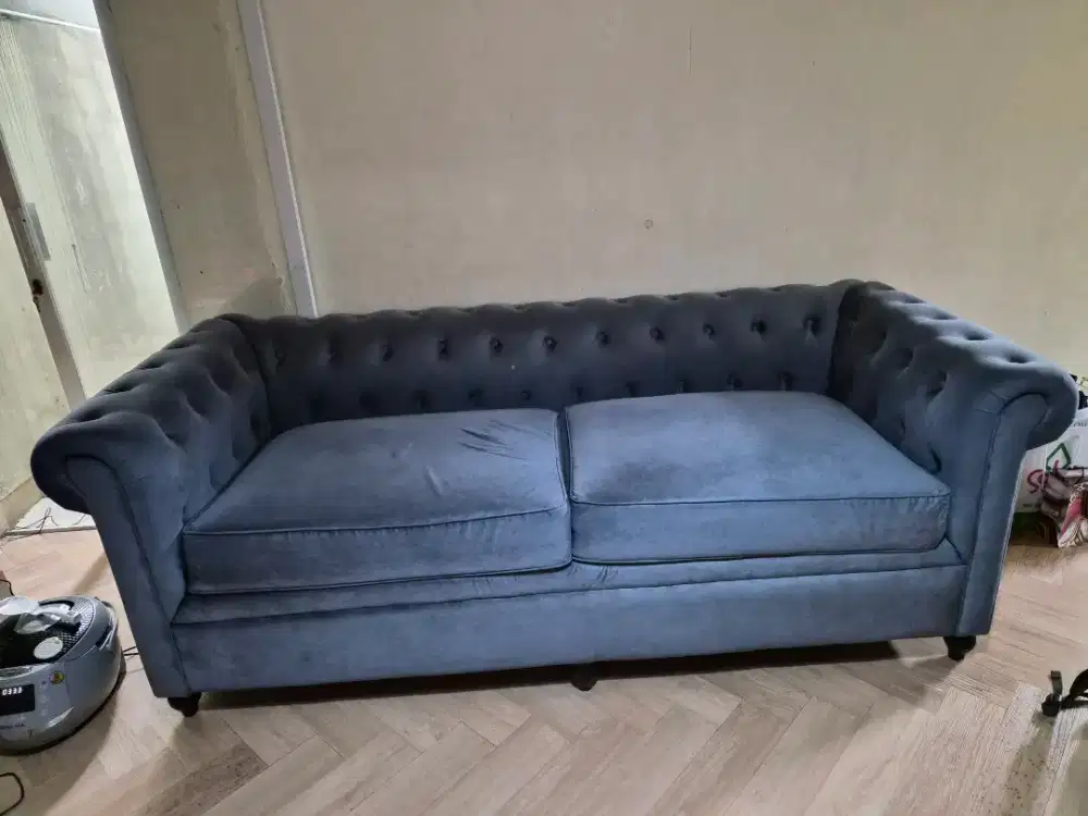 Sofa tamu tv roswood 2 seater besar