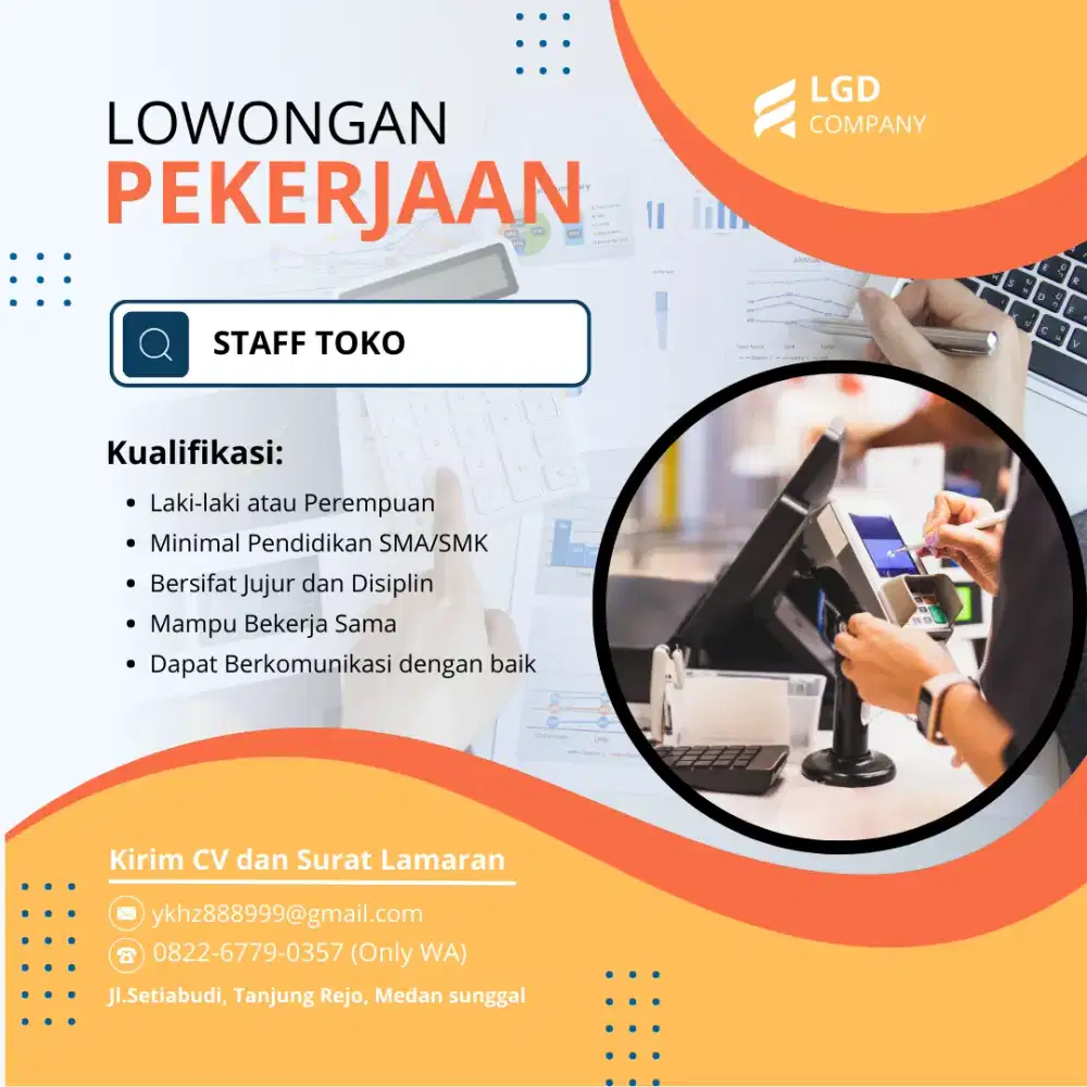 Dibutuhkan Segera Staff Toko!!!