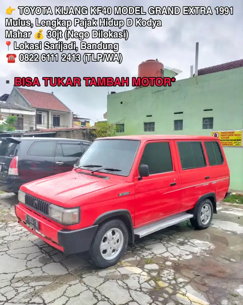 Toyota Kijang KF40 1991 Model Grand Extra Bisa Tukar Tambah Motor