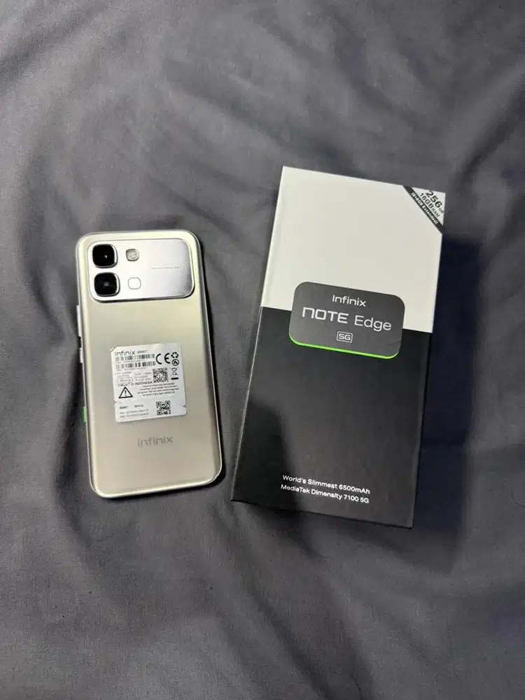 Infinix Note Edge 5G Lunar Titanium masih baru
