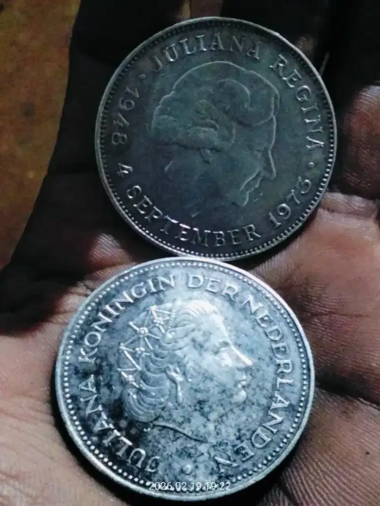 Koin 10 gulden juliana