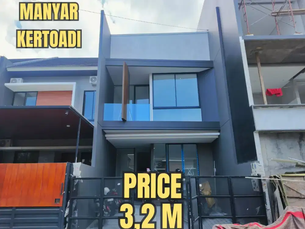 ‼️BARU GRESS‼️ RUMAH MANYAR KERTOADI JALAN UTAMA. DEKAT KLAMPIS, SEMOLOWARU, NGINDEN, KERTAJAYA, DHARMAHUSADA, ITS, UNAIR, MERR, GALAXY MALL, Dsb