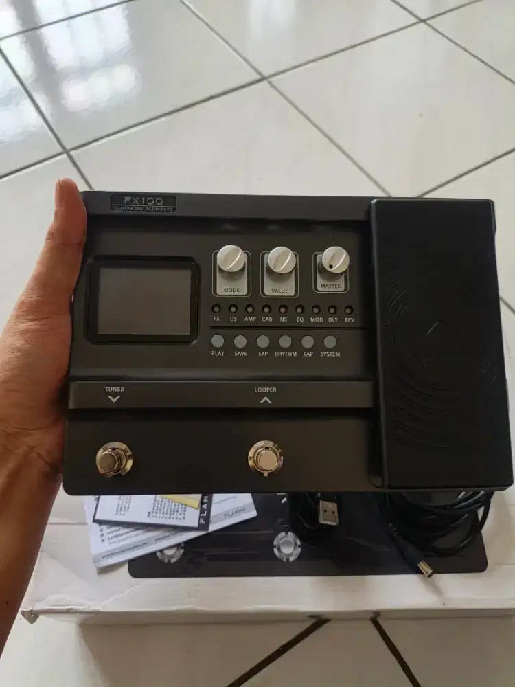 Efek Gitar Flamma FX100 Fullset.