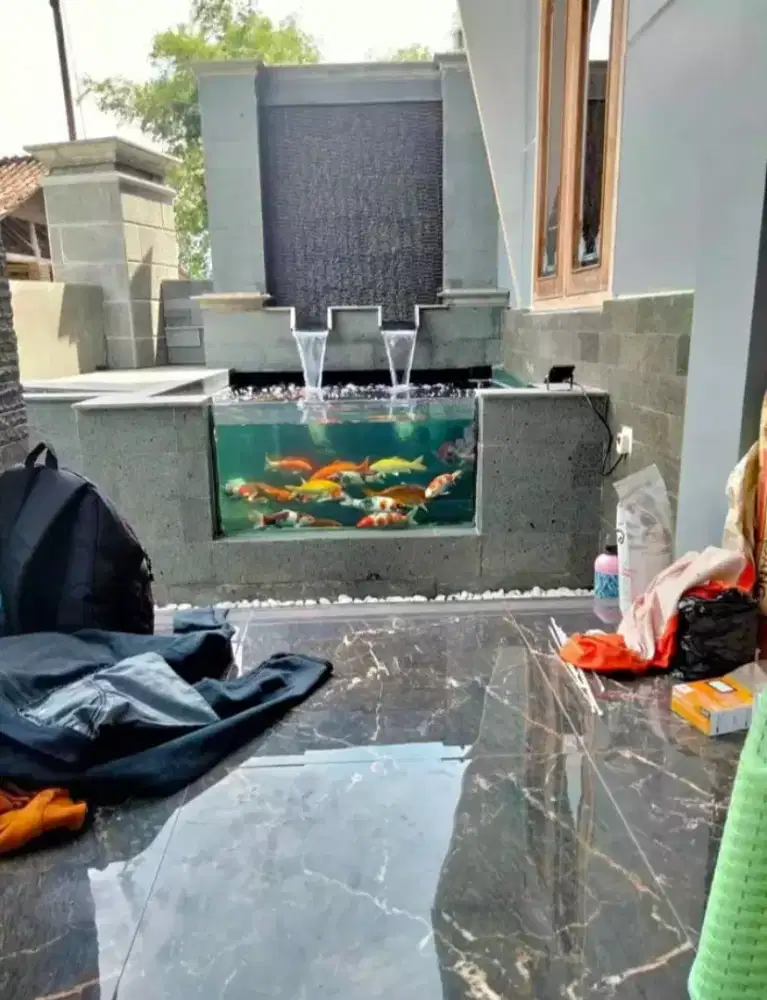 Renovasi,servis dan jasan pembuatan kolam koi