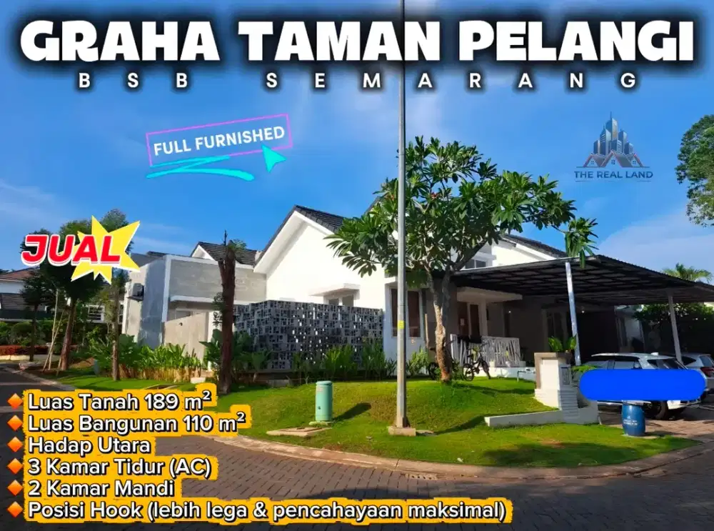 RUMAH DIJUAL KAWASAN BSB SEMARANG DI GRAHA TAMAN PELANGI BSB SEMARANG