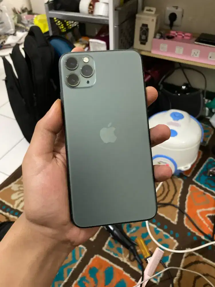 iPhone 11 Promax 64Gb Midnight Green Mulus