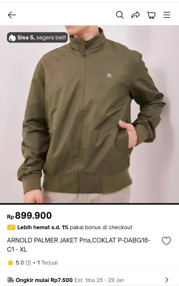 jaket arnold palmer baru