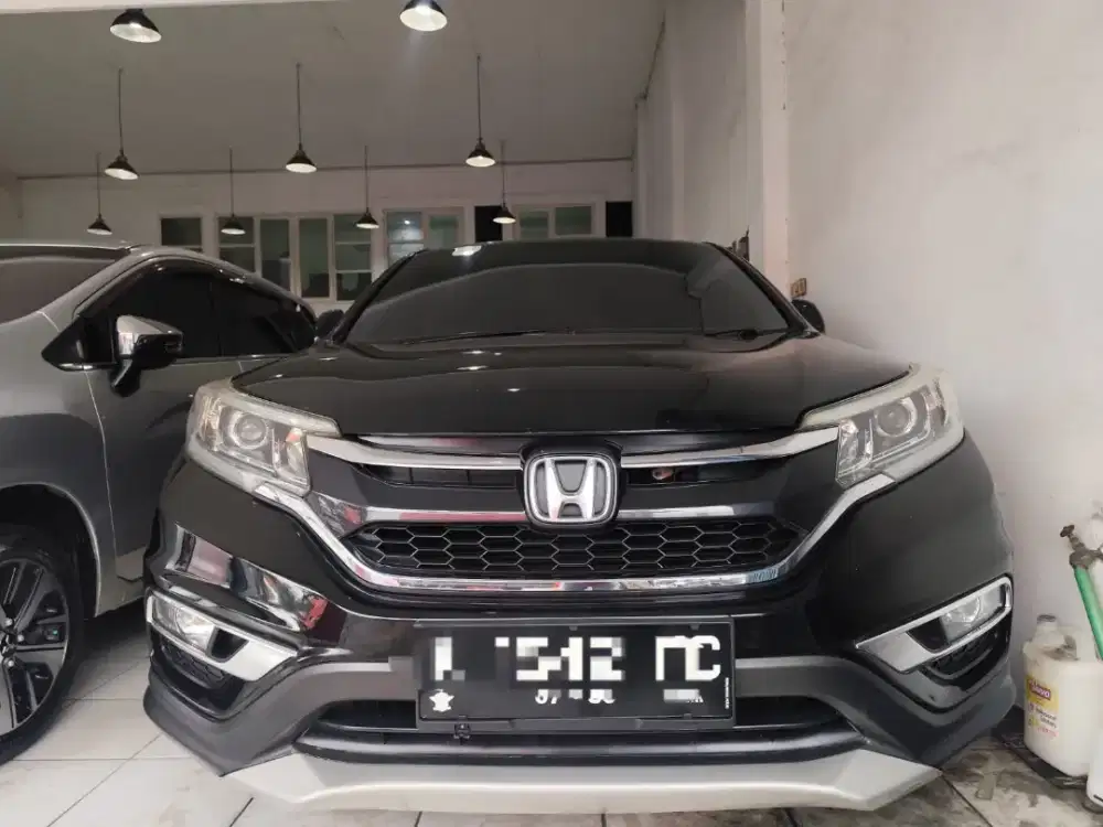 Low km 80rban crv prestige 2.4 sunroof hitam 2015 fullorisinil