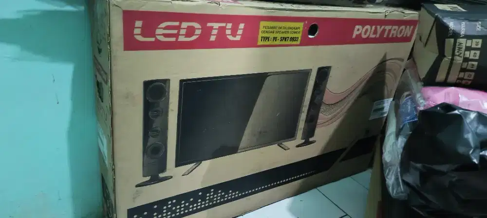 Jual gan tv Polytron 32 in Lcd pecah mesin dan suara hidup..