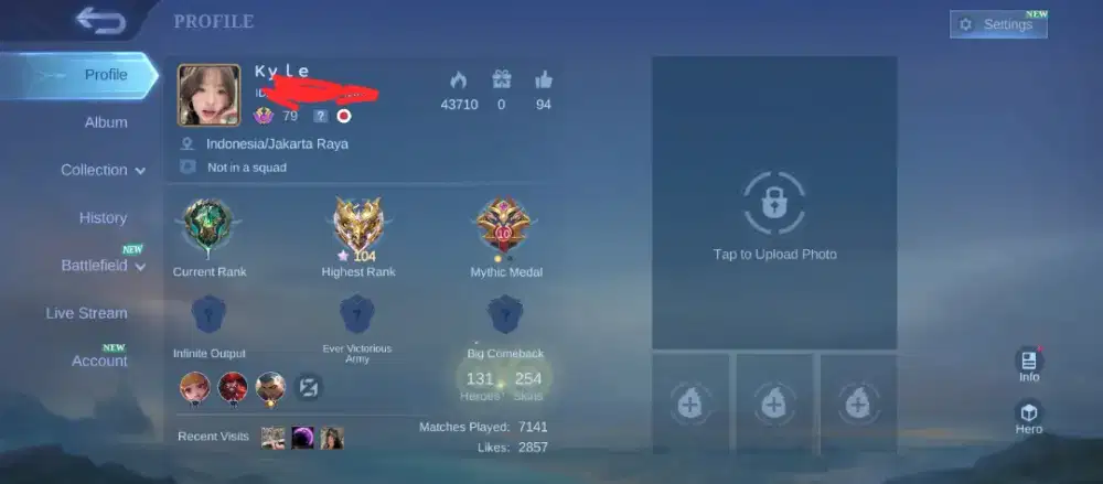 AKUN ML ( HARITH M1, FANNY CHRISTMAS, GATOT LUCKY BOX)