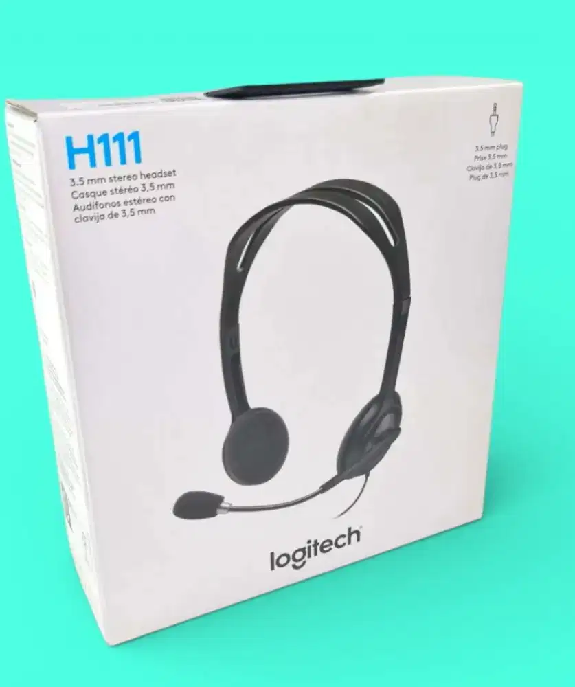 Headset earphone Logitech original segel stok banyak