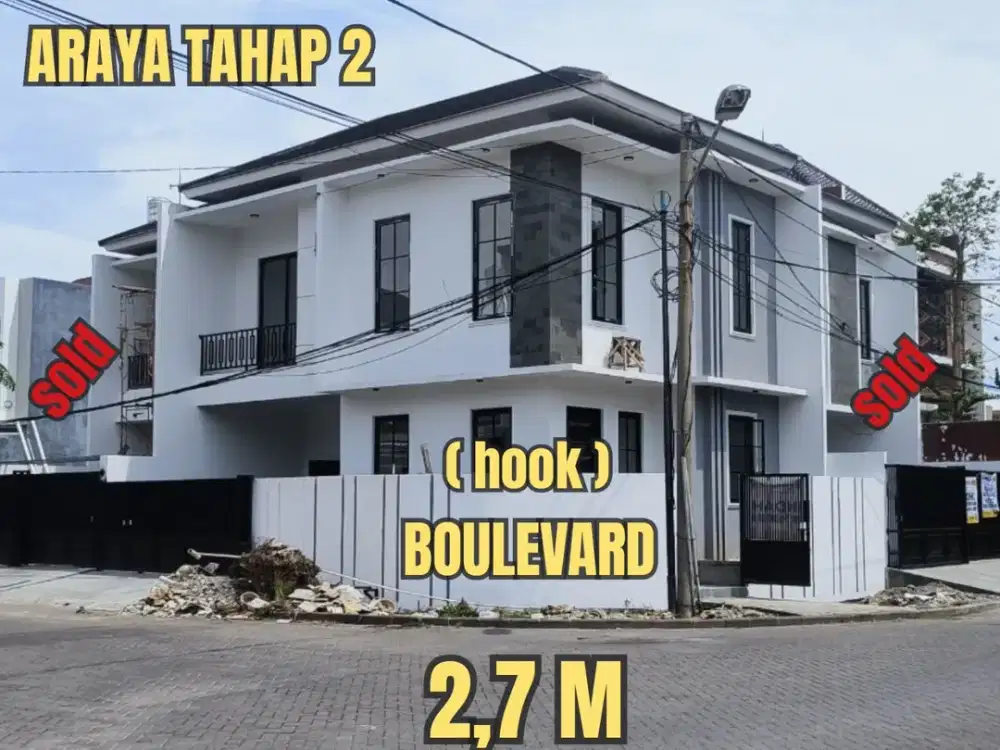 ‼️BARU GRESS‼️ RUMAH HOOK GALAXY BUMI PERMAI ARAYA TAHAP 2, SEMOLOWARU SUKOLILO SURABAYA TIMUR