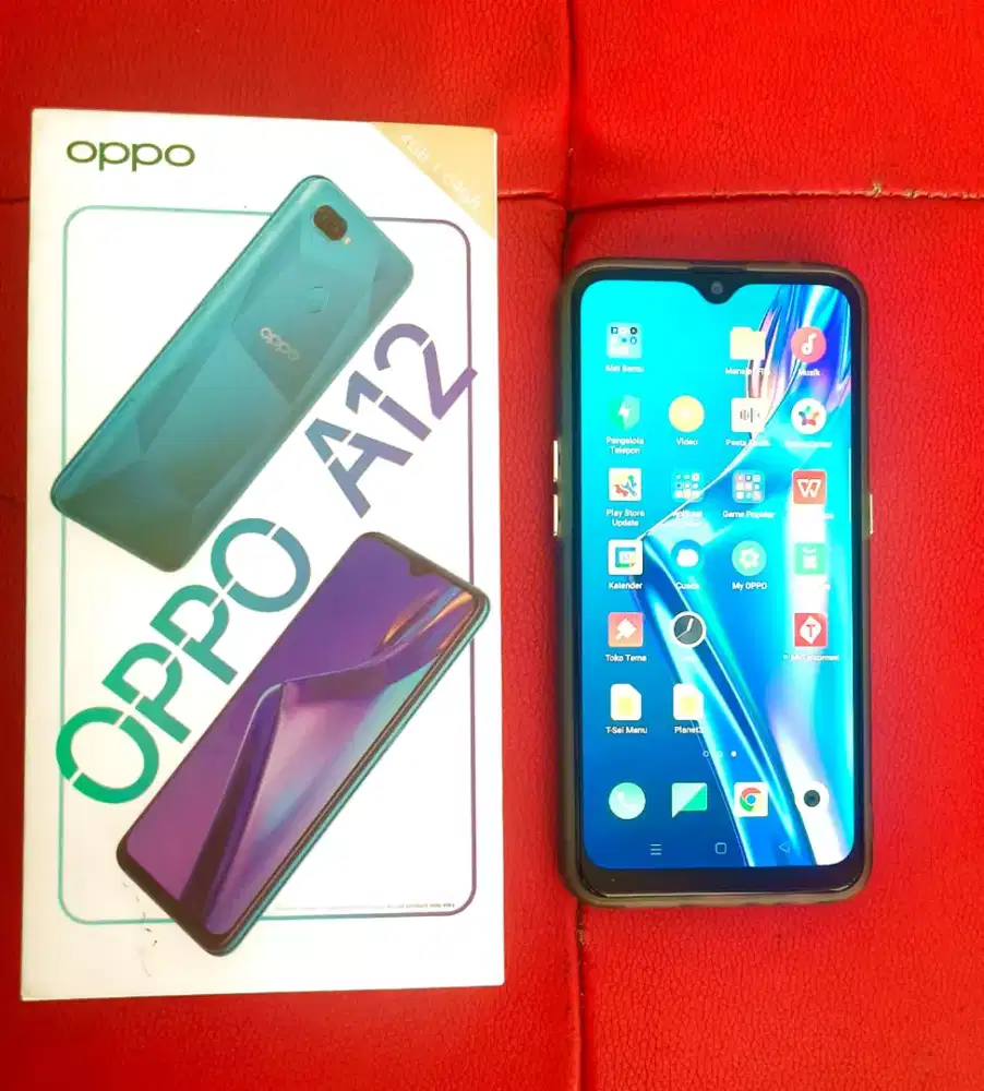 MULUS SPT BARU OPPO A12 FULLSET 4/64 GB ABU2 GREY