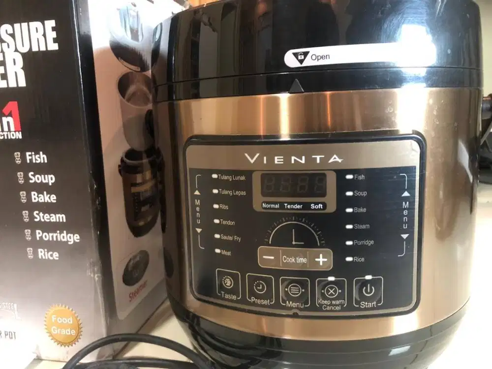 VIENTA Smart Pressure Cooker Alat Presto Digital Banyak Fitur