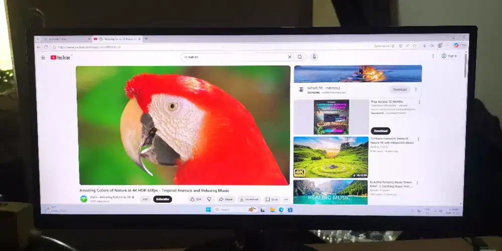 SEPERTI BARU MONITOR LG ULTRAWIDE 25 & SLIM CPU RYZEN 5/1TB/16/2GB