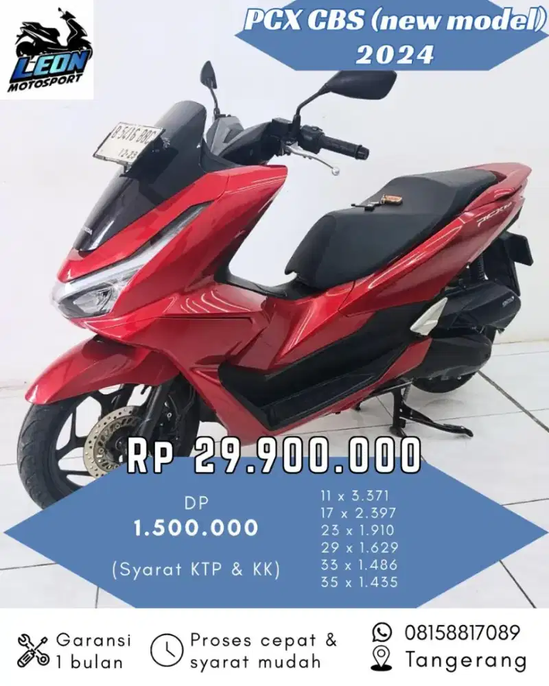 PCX CBS 2024, jual beli motor seken