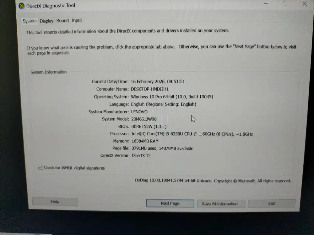 Lenovo Thinkpad L380