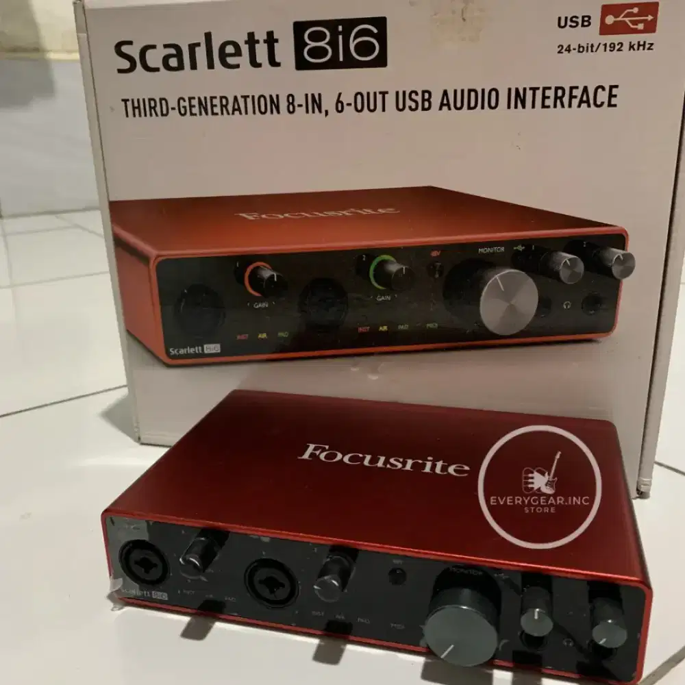 Soundcard Focusrite Scarlett 8i6 Gen3