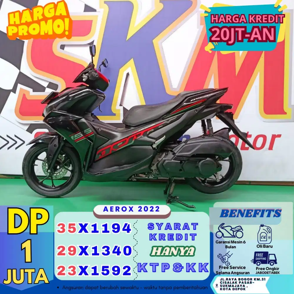 Proses 1hari cukup ktp dan kk kredit aerox 2022