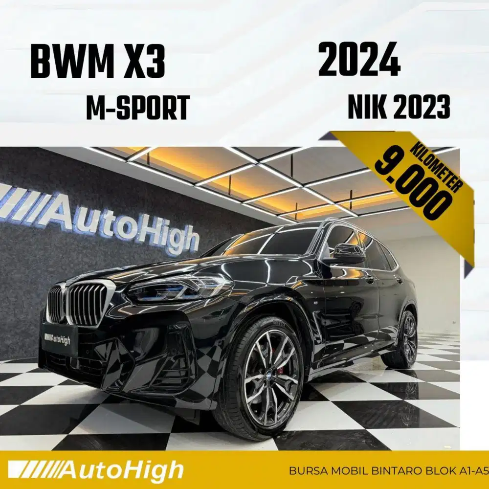 DP10% [Km9.000] X3 M-Sport 2023 Black Reg 2022 #AUTOHIGH