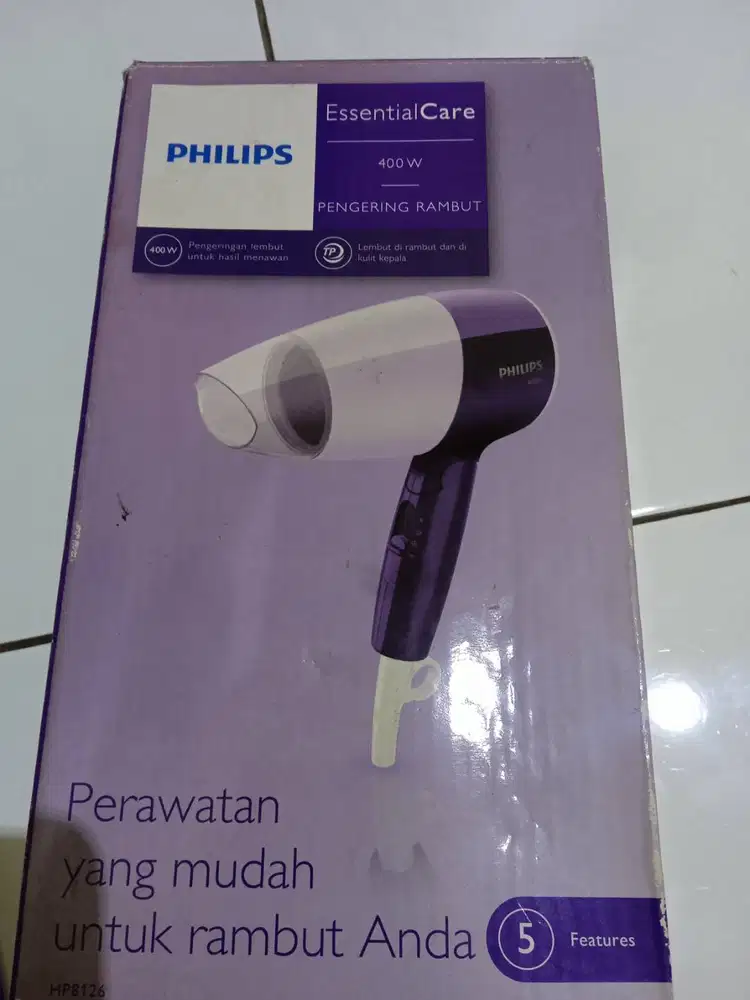 Philips pengering rambut/hair dryer lipat