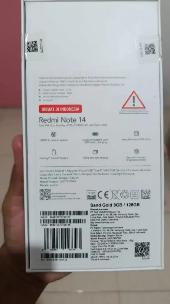 Redmi note 14 4G. 8/128