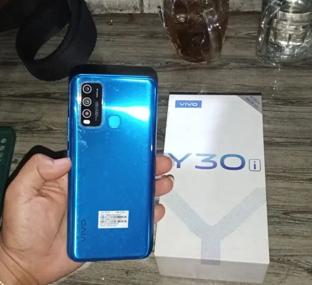 Vivo y30i ram 4+1/64 fullset ori + Softcase!.