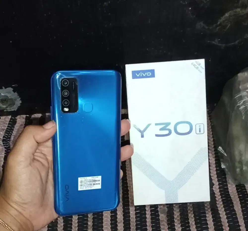 Vivo y30i ram 4+1/64 fullset ori + Softcase!.