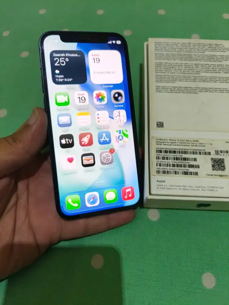 Iphone 12 Mini iBox Fullset Original Semua Normal Segel