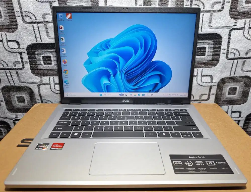 Laptop Acer Aspire Go 14 Ryzen 3 ram 8gb ssd 512gb slim mulus WUXGA