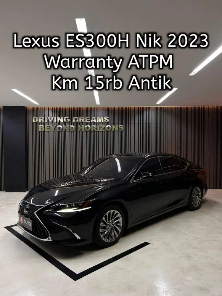 Lexus ES300H 2024 ES300 Hybrid Hitam Nik 2023 Km15rb B888BAF