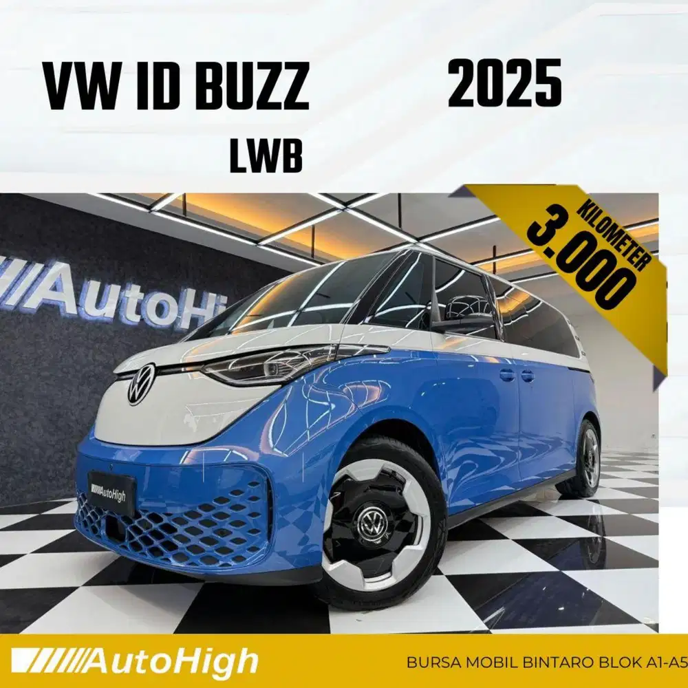 DP30% [Km3.000] VW ID Buzz LWB 2025 White Blue Reg 2024 #AUTOHIGH