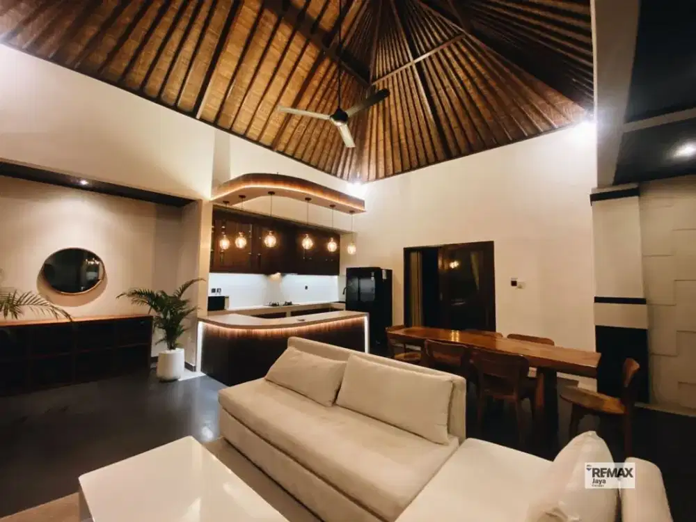 Spacious 3 Bedroom Villa With Garden View Prime Pink Zone Location For Rent In Umalas