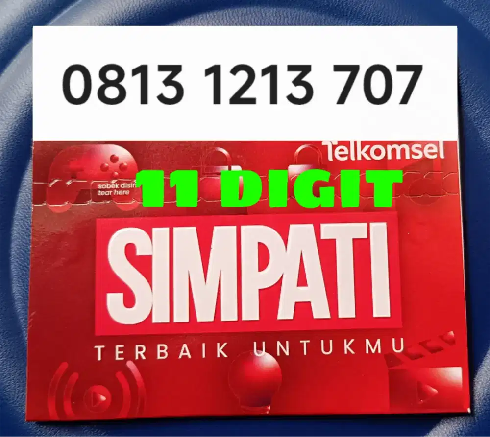 Nomor Cantik HOKI 11 digit Simpati Telkomsel - Nomor Baru