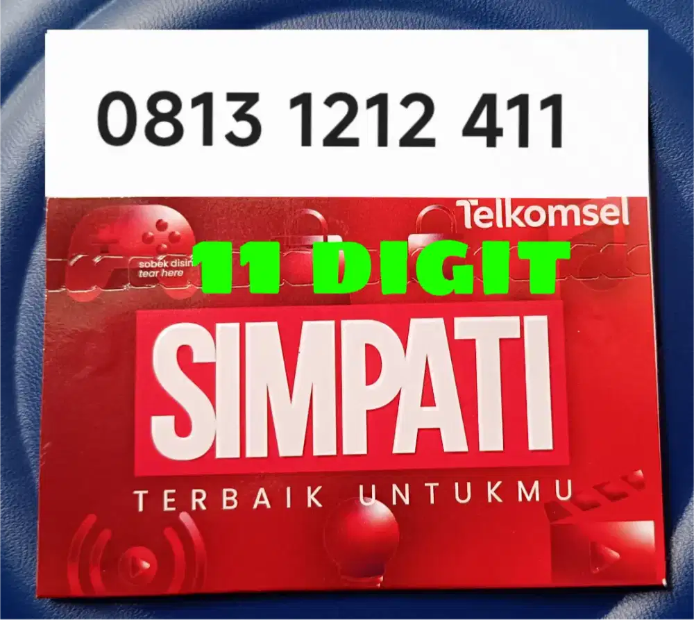 Nomor Cantik HOKI 11 digit Simpati Telkomsel - Nomor Baru