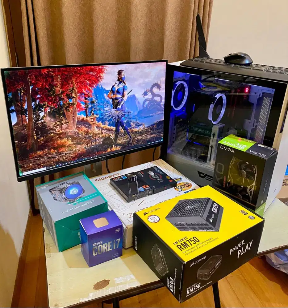 komputer FULLSET PC i7 vga gtx 1650 ram 16gb SSD 1.5 TB gaming editing