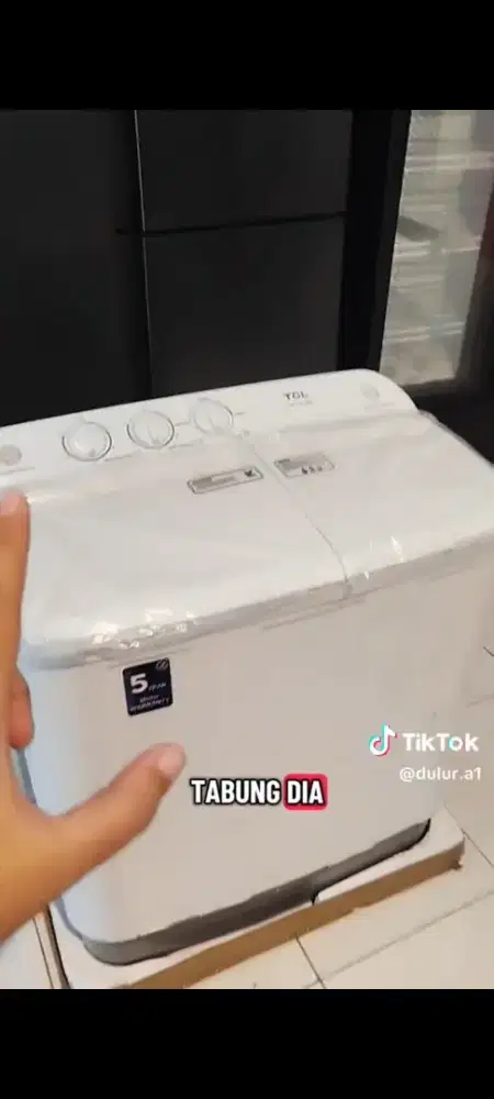 Mesin Cuci TCL 2 tabung baru