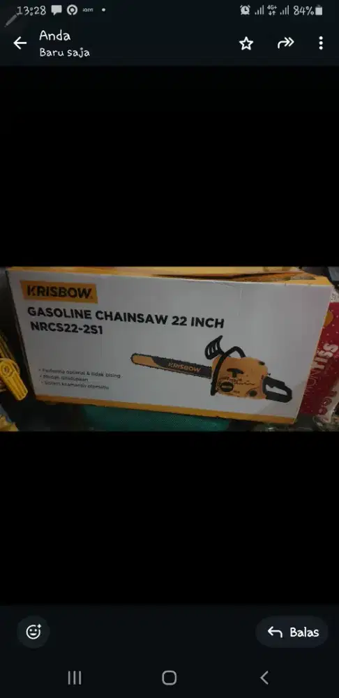 Mesin potong chainsaw