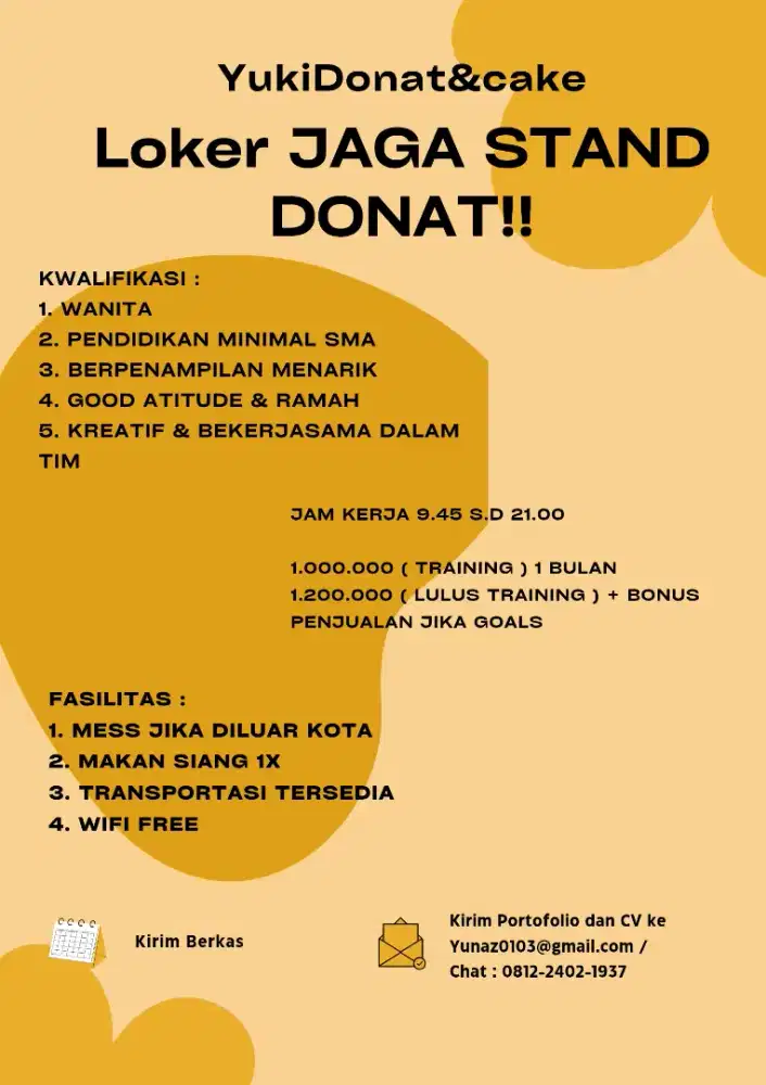 LOKER JAGA STAND DONAT & LOKER HOST LIVE