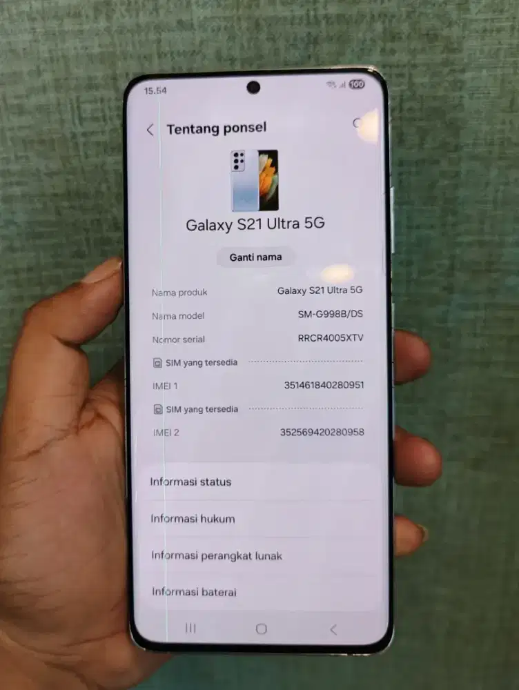 Samsung S21 Ultra 5G 12/256 Original Lengkap Fullset