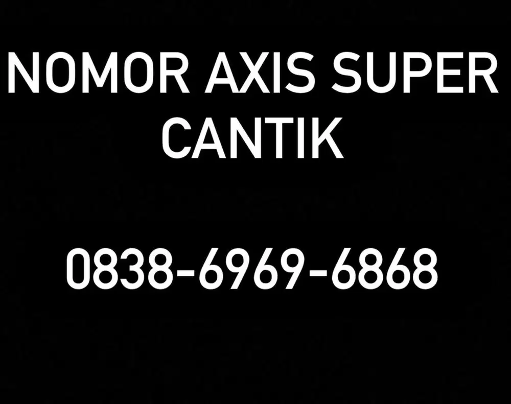 NOMOR AXIS CANTIK