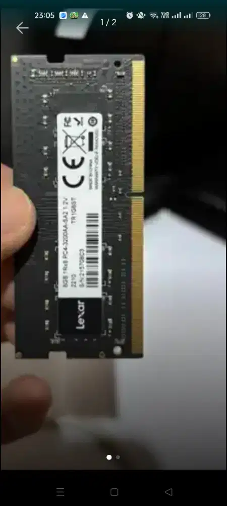 Ram 8 GB DDR4 3200 MHz