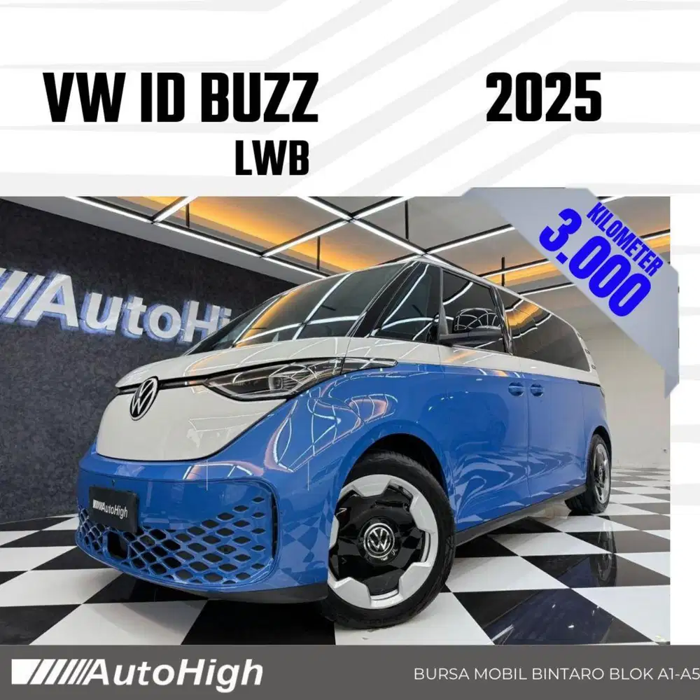 DP30% [Km3.000] VW ID Buzz LWB 2025 White Blue Reg 2024 #AUTOHIGH