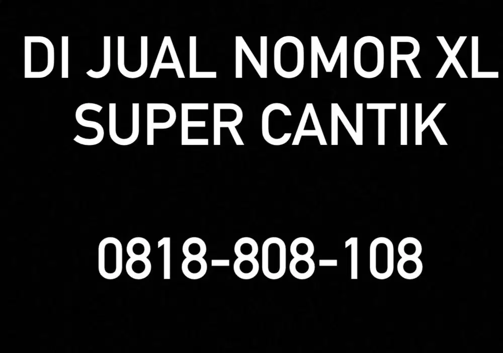 NOMOR XL CANTIK
