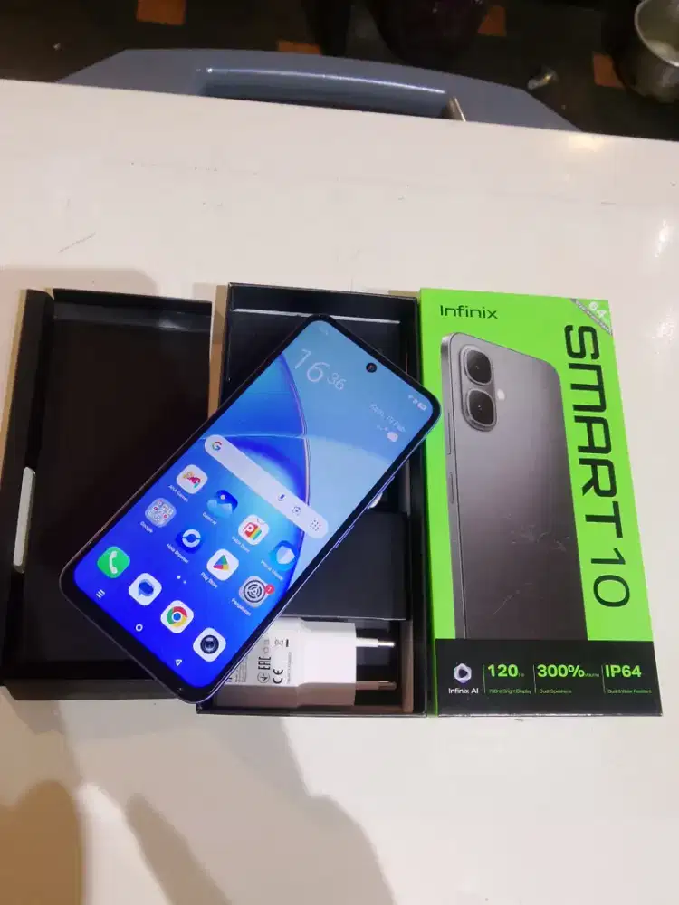 Infinix smart 10 4+4/64 Fullset ori no minus