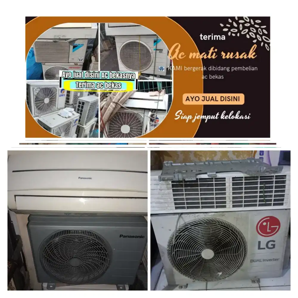 Terima ac bekas rusak