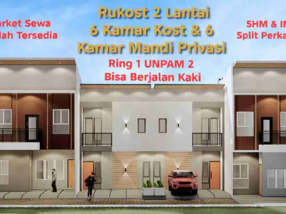 Jual Rukost Baru Di Ring 1 UNPAM 2 Serpong | 6 KT & 6 KM | SHM & IMB Pecah