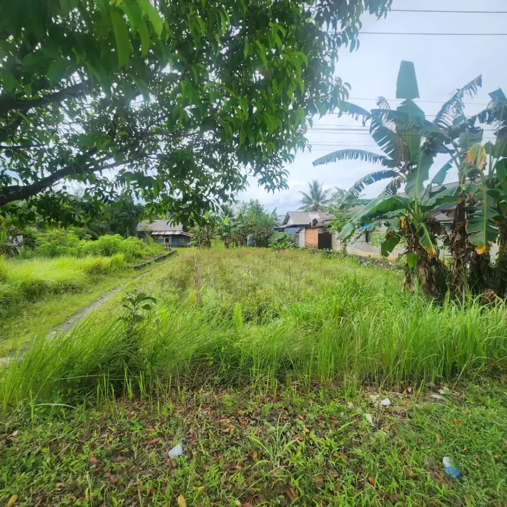 Tanah pinggir jalan besar lingkar 30 dekat pasar mingguan