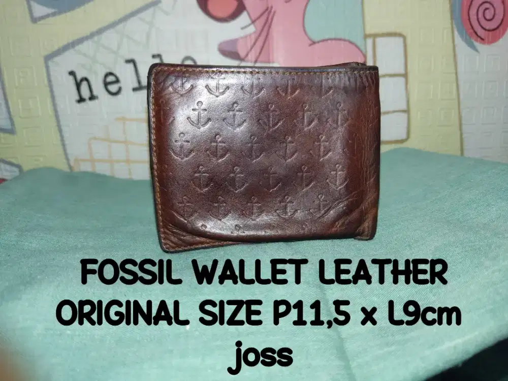 FOSSIL WALLET ORIGINAL SIZE P11,5x 9cm kndisi ok90% siap pakai asli